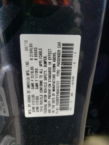 19UUB3F54GA002727 Acura TLX TECH