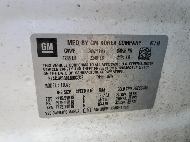 KL4CJASB9LB003948 Buick Encore Preferred
