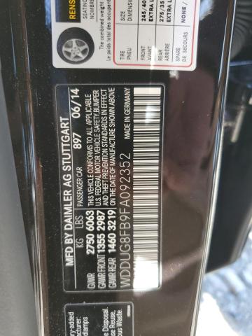 WDDUG8FB9FA092352 Mercedes-Benz S 550 4matic