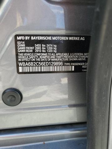 WBA6B2C56ED129896 BMW 650 I Gran Coupe