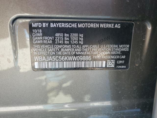 WBAJA5C56KWW09886 BMW 530 I