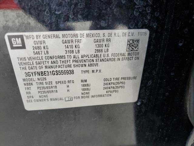 3GYFNBE31GS556938 Cadillac Srx Luxury Collection