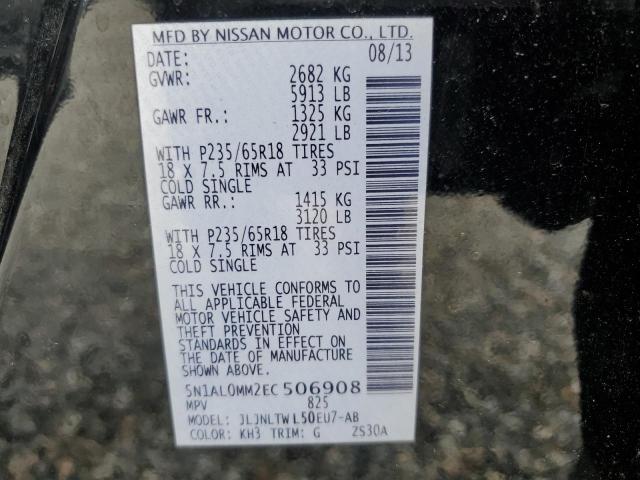 5N1AL0MM2EC506908 Infiniti QX60