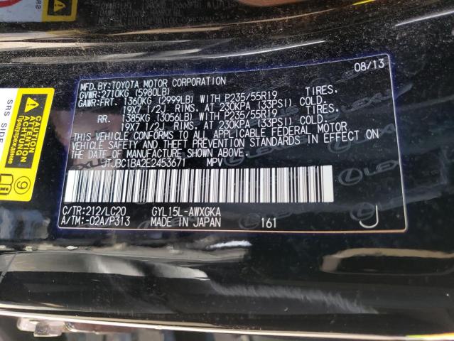 JTJBC1BA2E2453671 Lexus RX 450