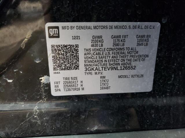 3GKALTEV9NL126552 GMC Terrain Sle