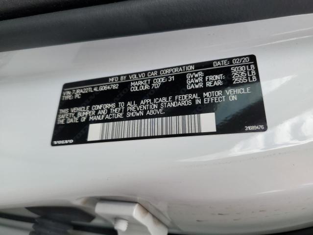 7JRA22TL4LG064782 Volvo S60 T6 Inscription