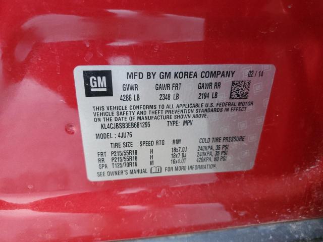 KL4CJBSB3EB681295 Buick Encore Convenience
