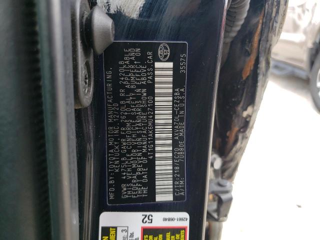 4T1G11AK6MU427100 Toyota CAMRY SE