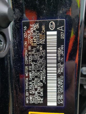 JTHKD5BH7G2271065 Lexus CT 200