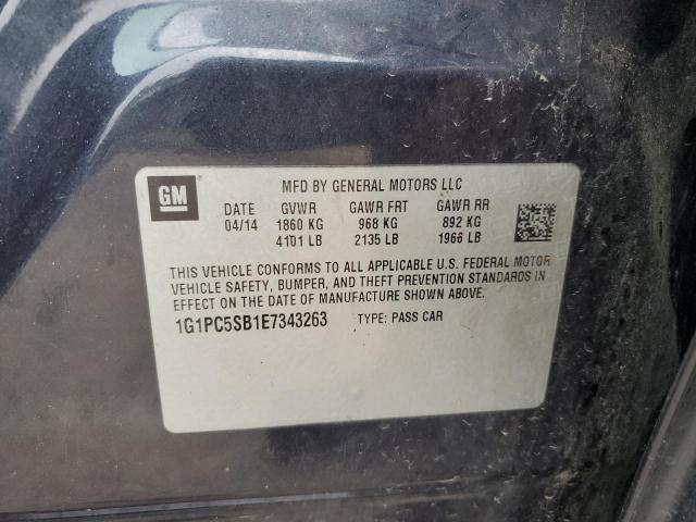 1G1PC5SB1E7343263 Chevrolet CRUZE LT