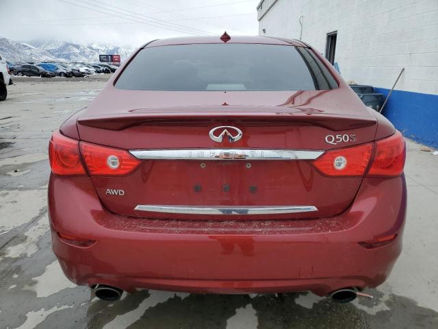 JN1FV7AR3GM451981 Infiniti Q50 Red Sport 400