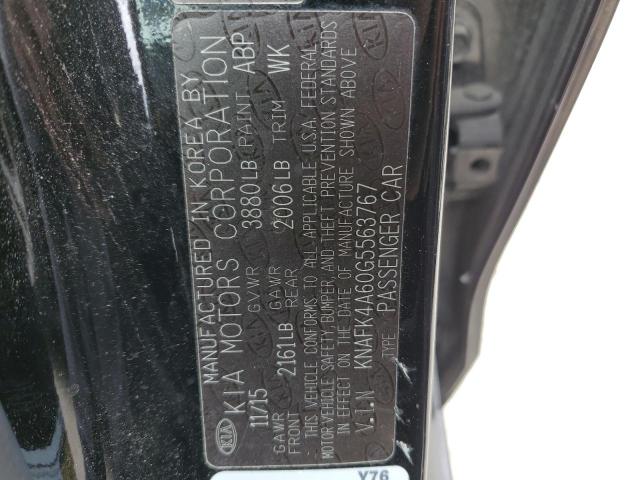 KNAFK4A60G5563767 KIA FORTE LX