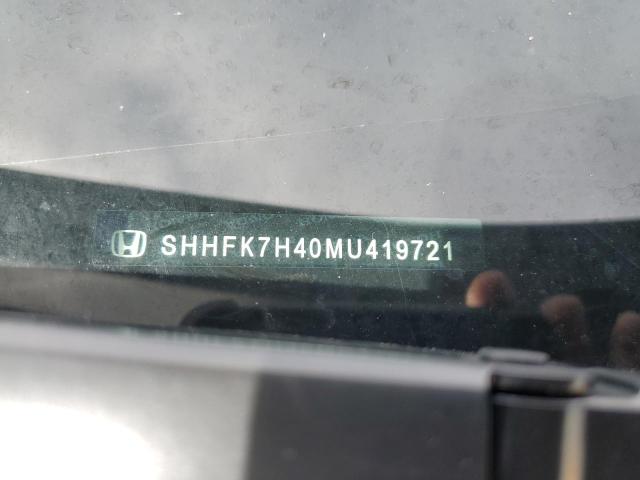 SHHFK7H40MU419721 Honda Civic Sport