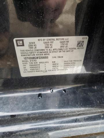 1GTV2UEC0FZ258050 GMC Sierra K1500 Sle