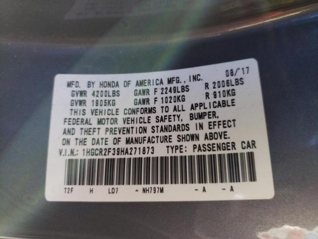 1HGCR2F39HA271873 Honda ACCORD LX