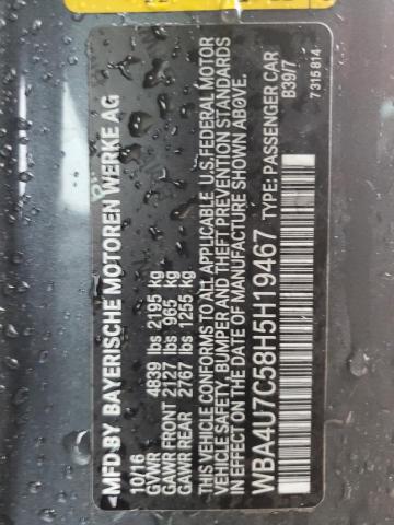 WBA4U7C58H5H19467 BMW 430I