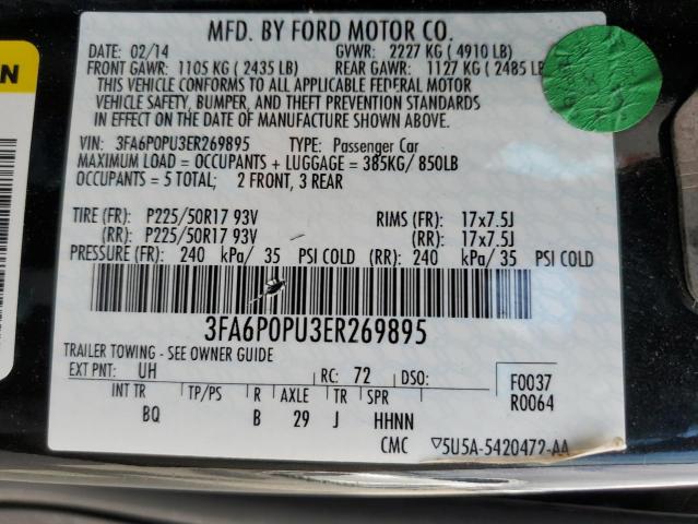 3FA6P0PU3ER269895 Ford Fusion Se Phev