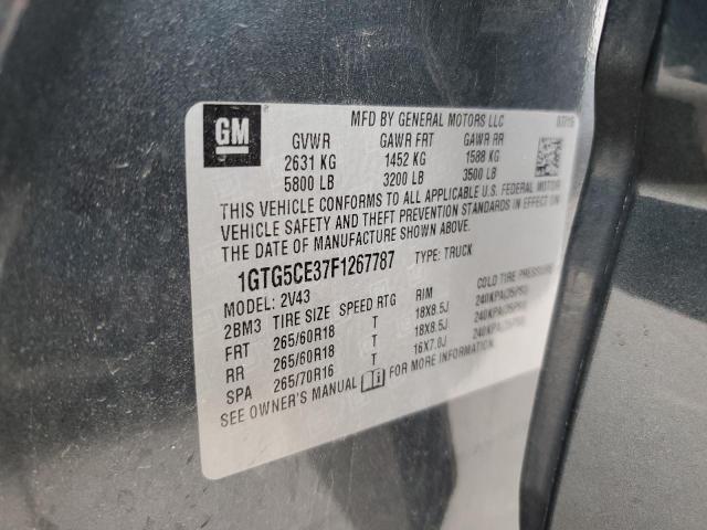 1GTG5CE37F1267787 GMC CANYON SLT
