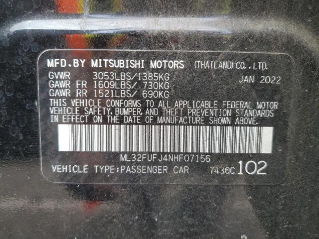 ML32FUFJ4NHF07156 Mitsubishi Mirage G4 Es