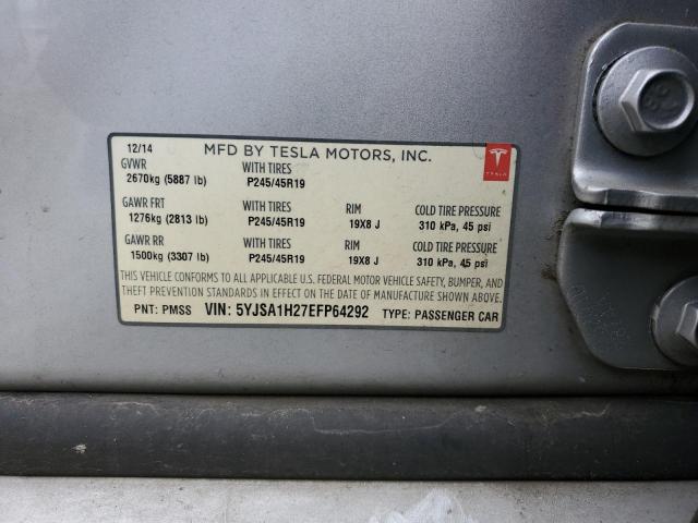 5YJSA1H27EFP64292 Tesla MODEL S