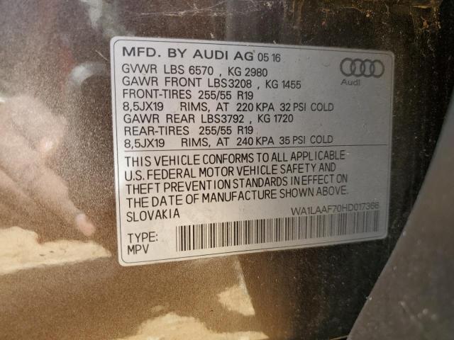 WA1LAAF70HD017366 Audi Q7 Premium Plus