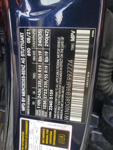W1N0G8EB9MF997774 Mercedes-Benz Glc 300 4matic