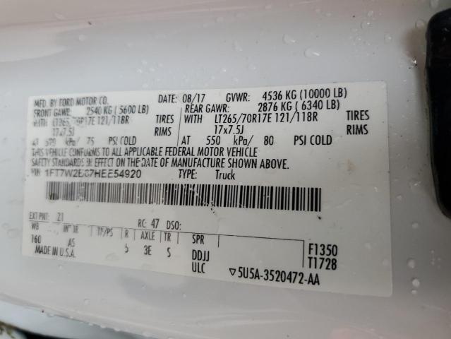 1FT7W2B67HEE54920 Ford F250 Super Duty