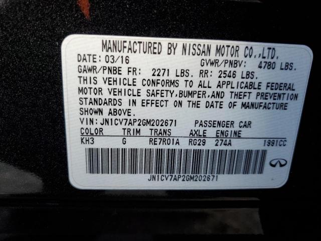 JN1CV7AP2GM202671 Infiniti Q50 BASE