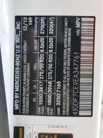 4JGDF7CE9EA347761 Mercedes-Benz Gl 450 4matic