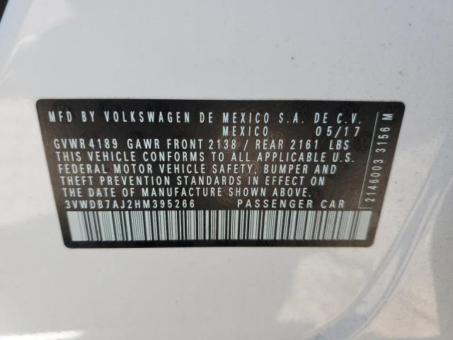3VWDB7AJ2HM395266 Volkswagen JETTA SE