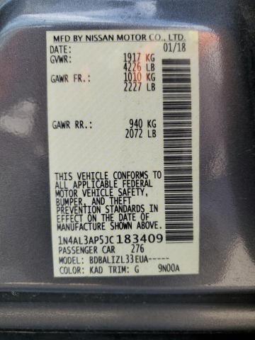 1N4AL3AP5JC183409 Nissan ALTIMA 2.5
