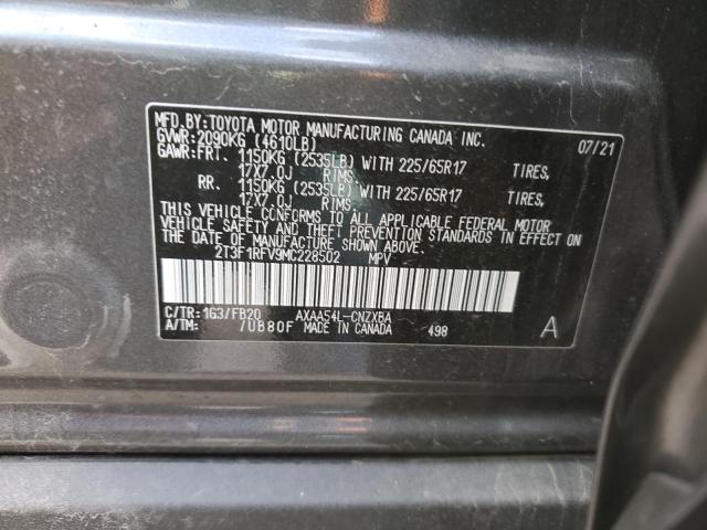 2T3F1RFV9MC228502 Toyota RAV4 LE