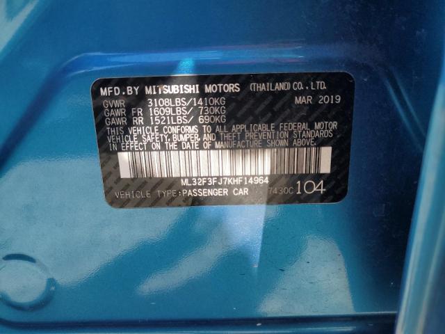 ML32F3FJ7KHF14964 Mitsubishi Mirage G4 Es