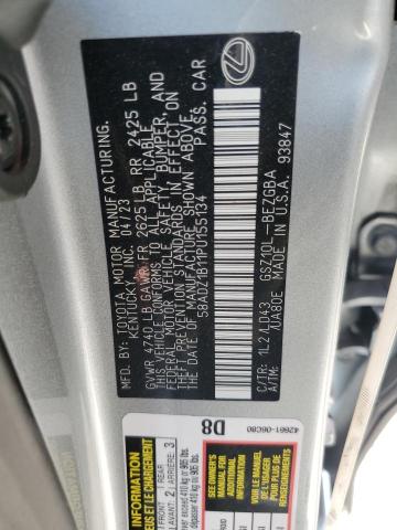 58ADZ1B11PU155134 Lexus Es 350 Base
