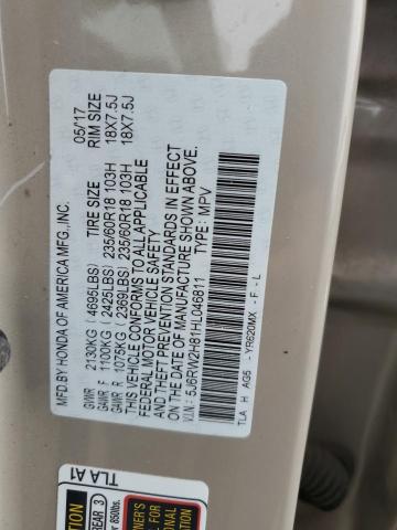 5J6RW2H81HL046811 Honda CR-V EXL