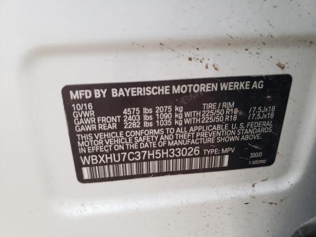 WBXHU7C37H5H33026 BMW X1 Sdrive28i