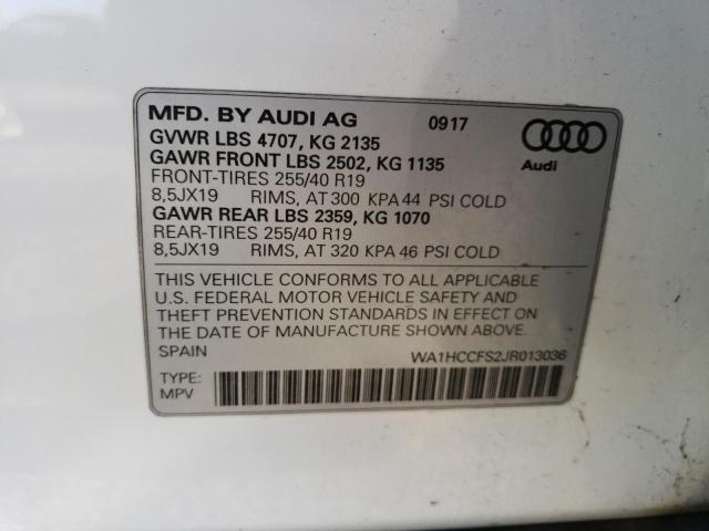 WA1HCCFS2JR013036 Audi Q3 Premium Plus