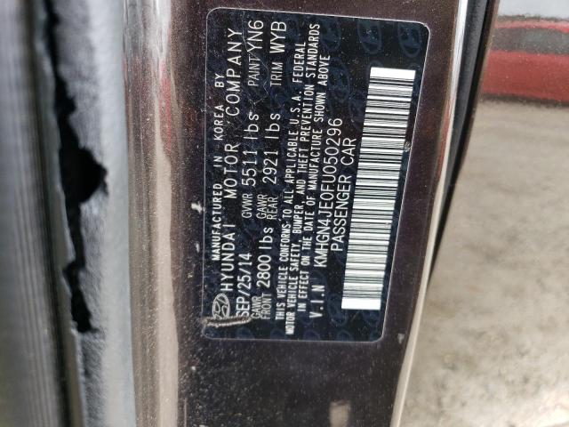 KMHGN4JE0FU050296 Hyundai Genesis 3.8l