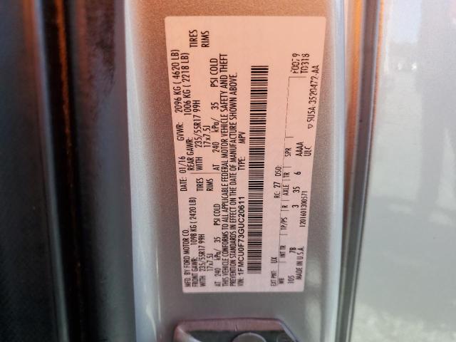 1FMCU0F73GUC20611 Ford ESCAPE S