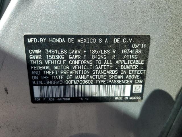3HGGK5H80FM709602 Honda FIT EX