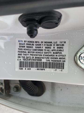 19XZE4F51KE016558 Honda INSIGHT EX