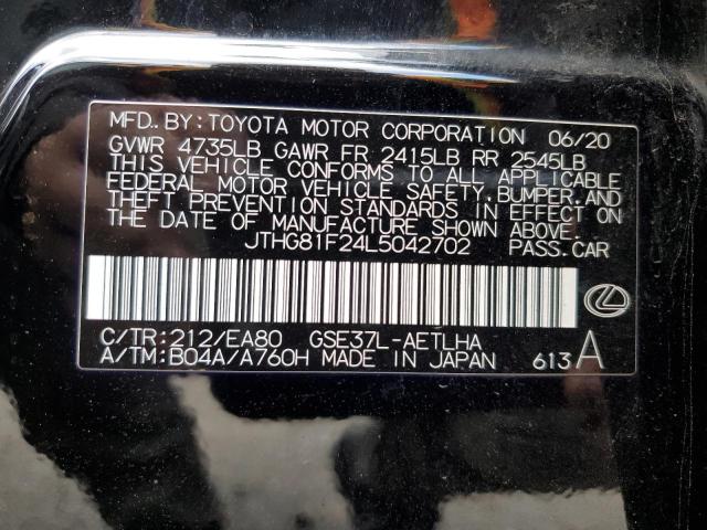 JTHG81F24L5042702 Lexus Is 300 F-sport