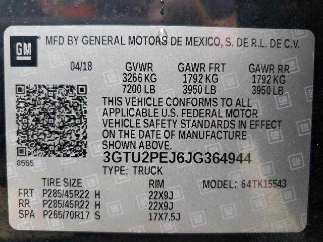 3GTU2PEJ6JG364944 GMC Sierra K1500 Denali