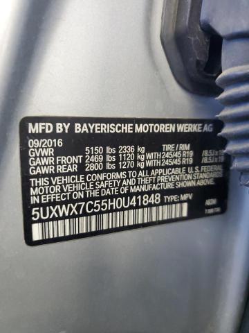 5UXWX7C55H0U41848 BMW X3 Xdrive35i