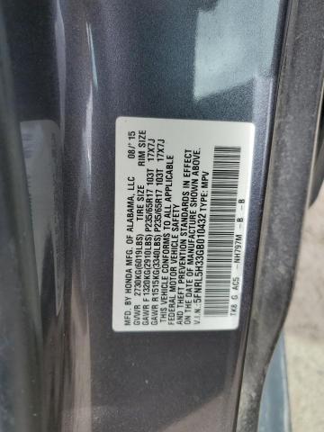 5FNRL5H33GB010432 Honda ODYSSEY SE