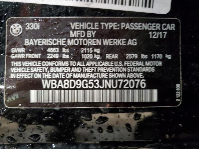 WBA8D9G53JNU72076 BMW 330 XI