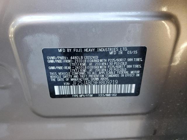 JF2SJABC9FH809219 Subaru Forester 2.5i