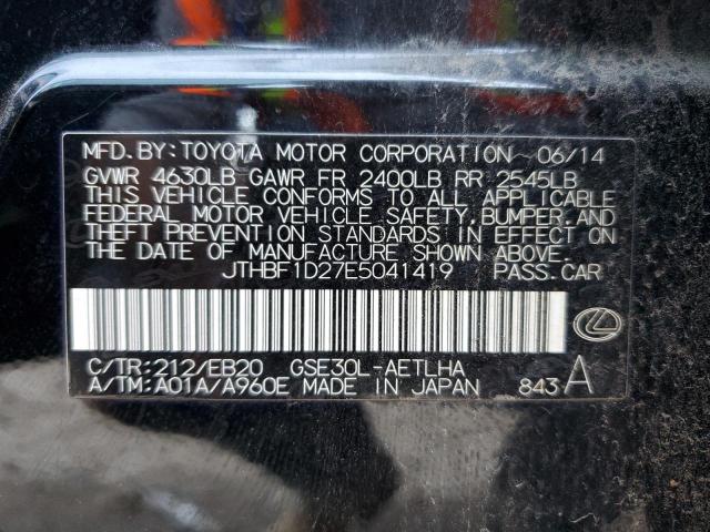 JTHBF1D27E5041419 Lexus IS 250