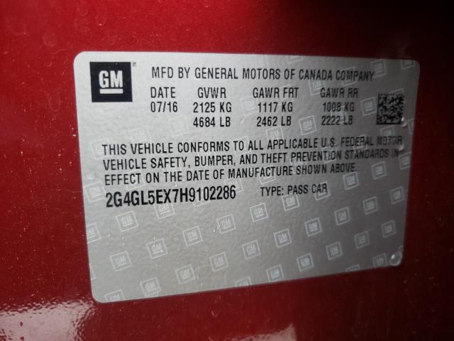 2G4GL5EX7H9102286 Buick Regal Sport Touring
