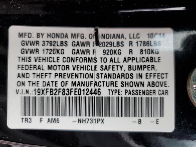 19XFB2F83FE012446 Honda CIVIC EX